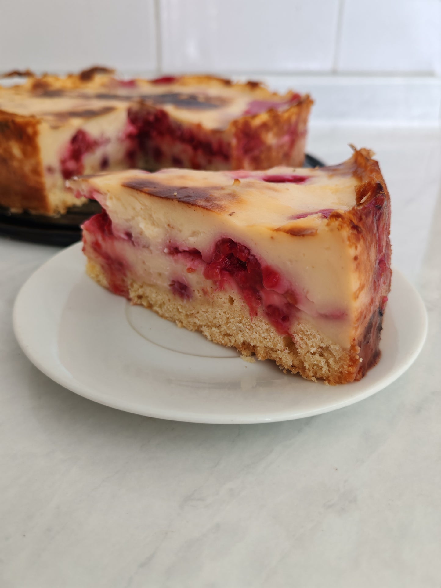 Kuchen estilo alemán Frambuesa