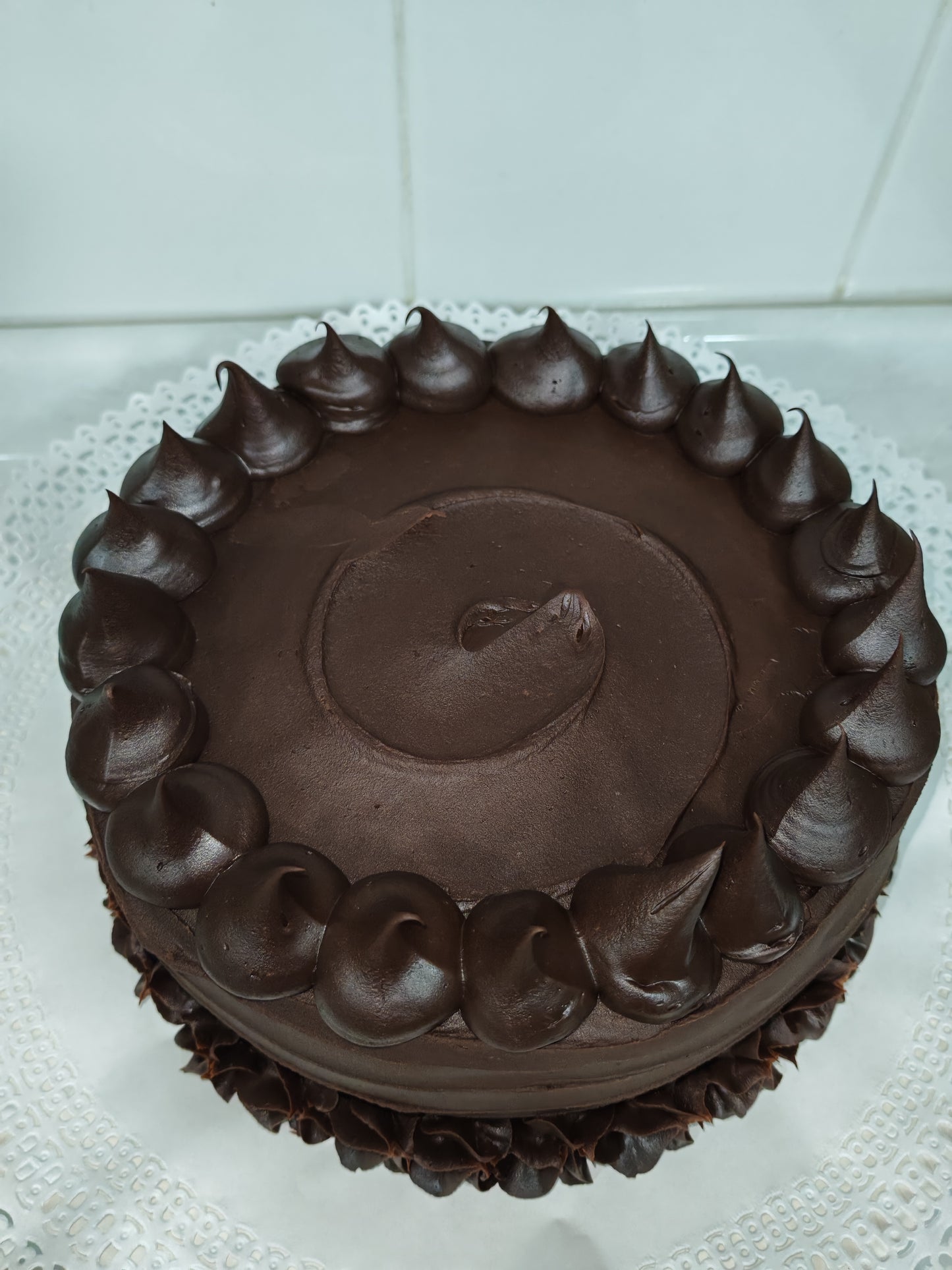 Torta hoja manjar chocolate